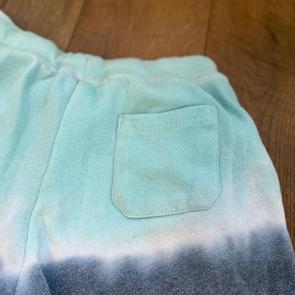 Vintage Havana Ombre Sweatshirt Shorts Kids Size L Turquoise Grey